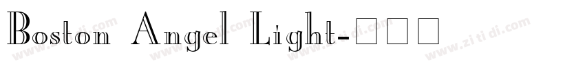 Boston Angel Light字体转换